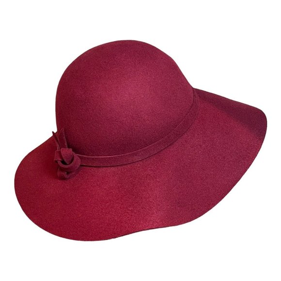 Wool Wide Brim Fedora Hat 